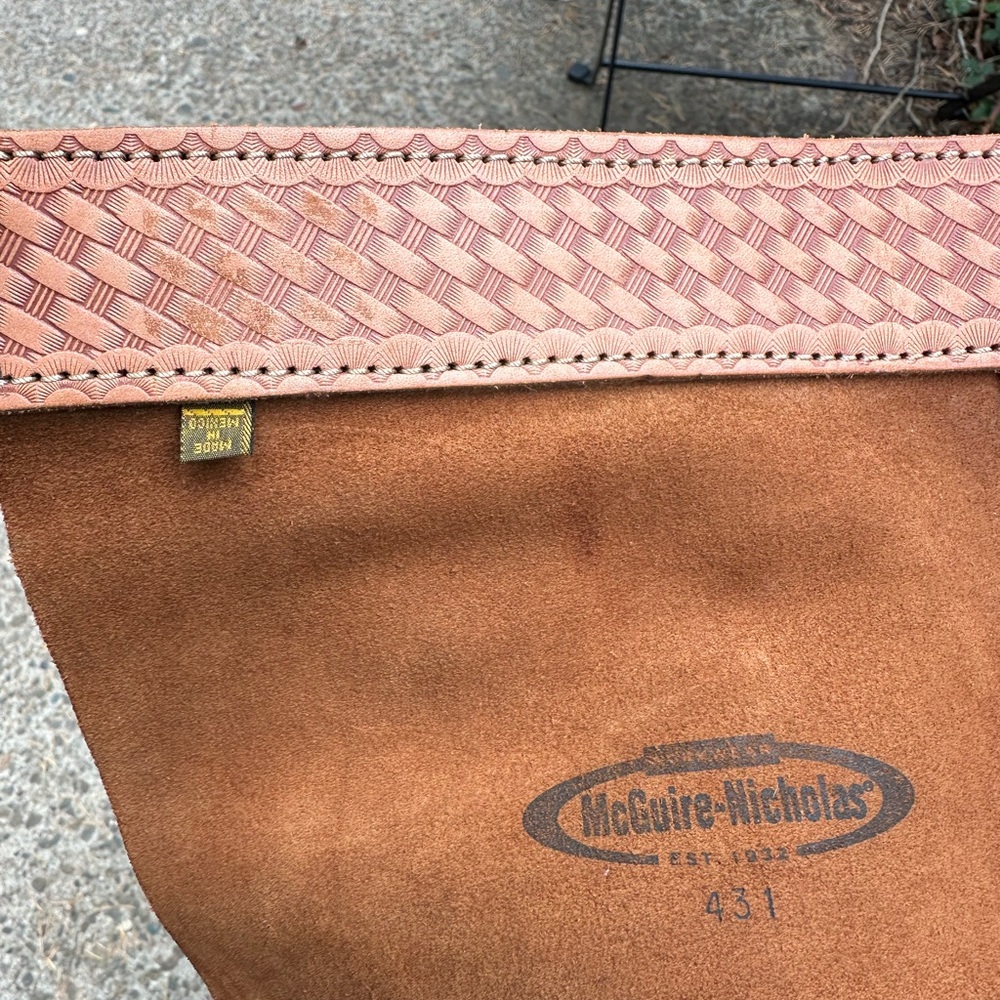 McGuire-Nicholas Brown Leather chaps